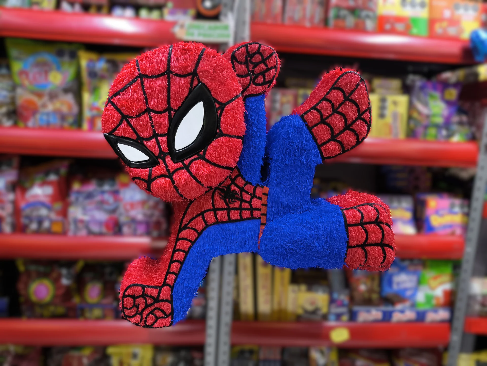 Piñata de Spiderman - Piñatas de superhéroes personalizadas en Guadalajara